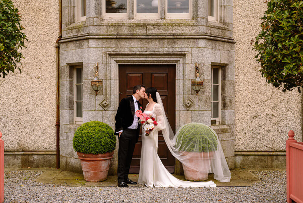 Colourful wedding at Killruddery House, Ireland