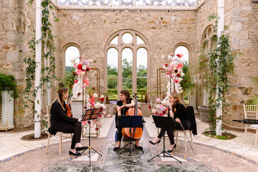 Colourful wedding at Killruddery House, Ireland