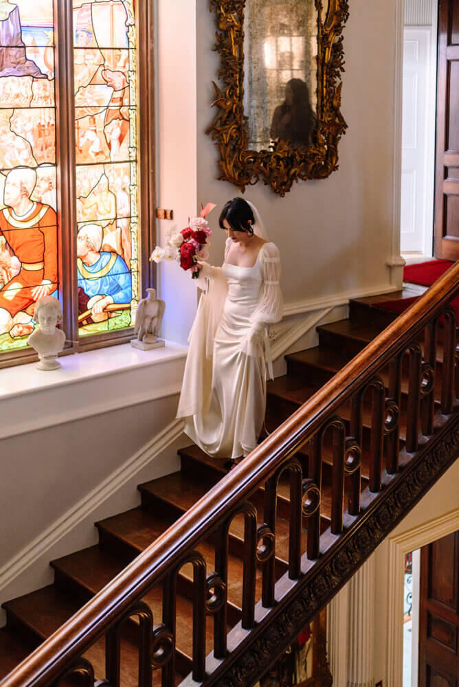 Colourful wedding at Killruddery House, Ireland