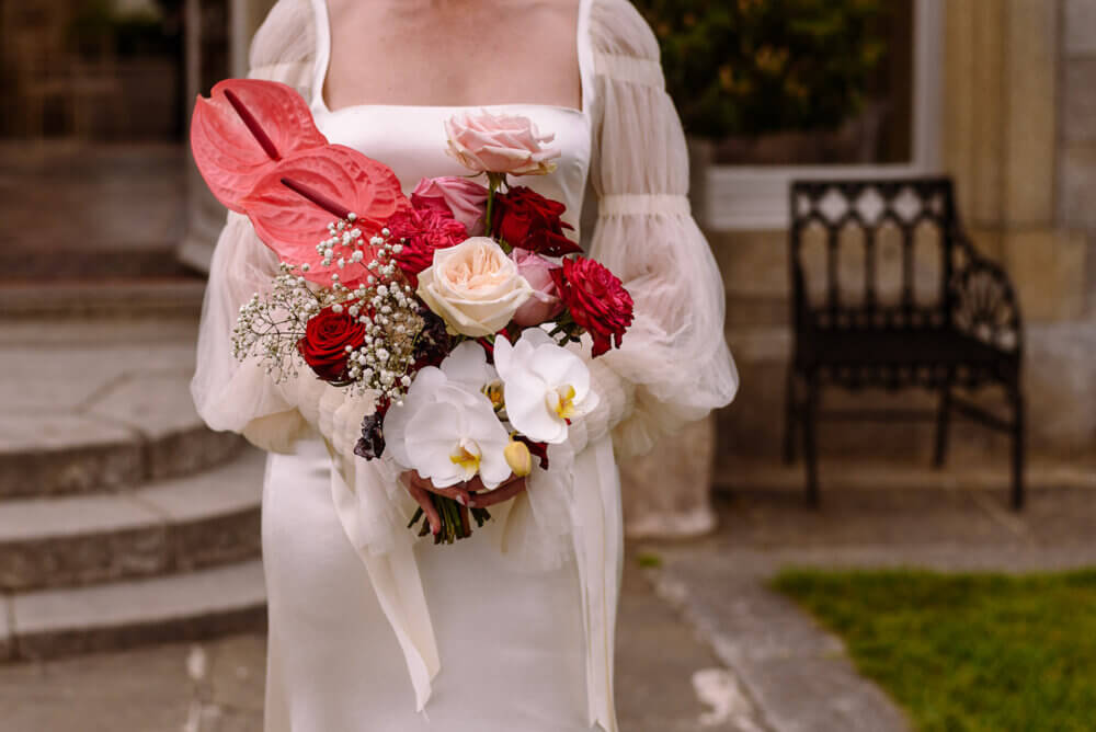 Colourful wedding at Killruddery House, Ireland