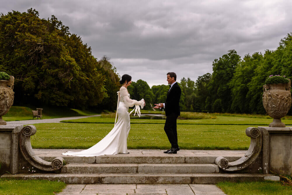 Colourful wedding at Killruddery House, Ireland