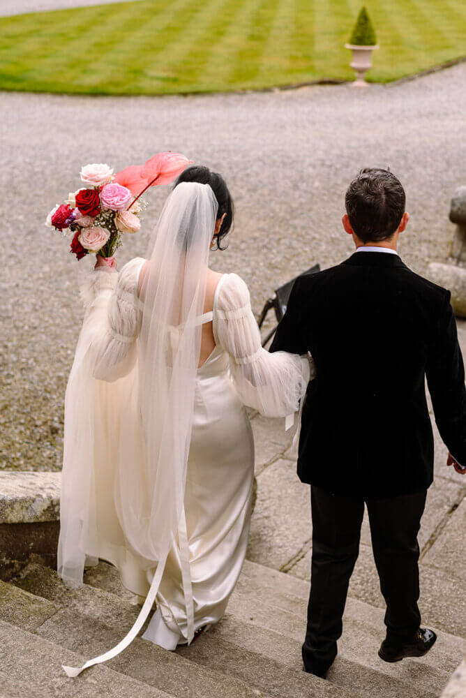 Colourful wedding at Killruddery House, Ireland