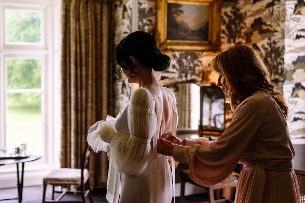Colourful wedding at Killruddery House, Ireland