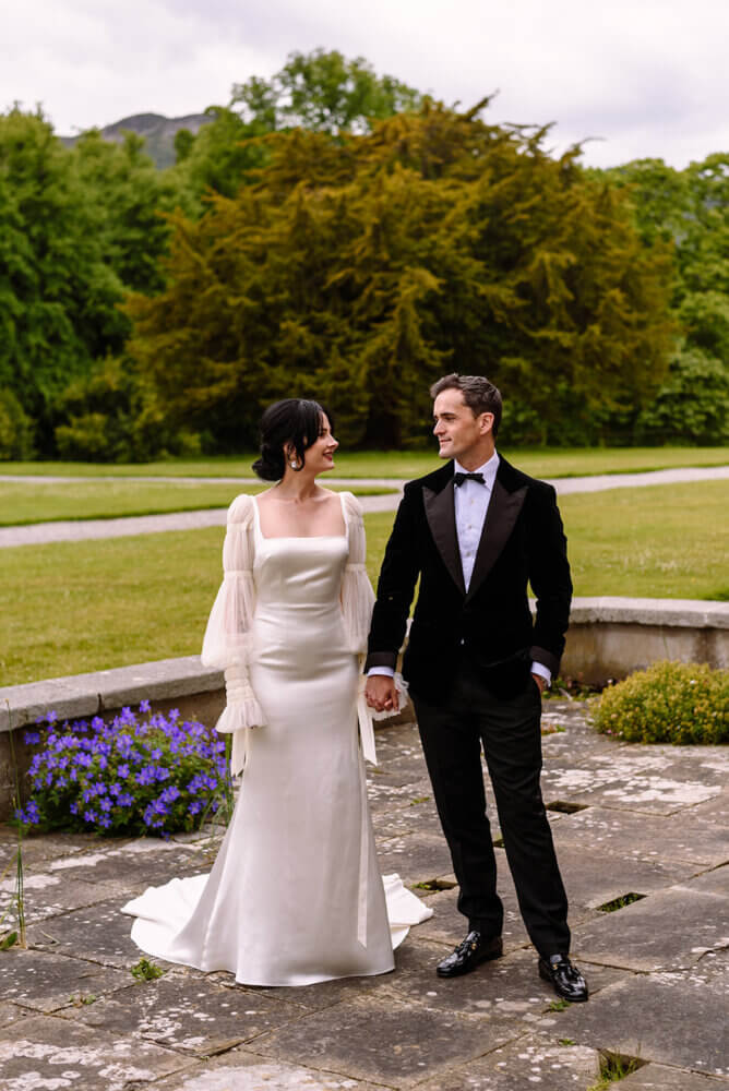 Colourful wedding at Killruddery House, Ireland