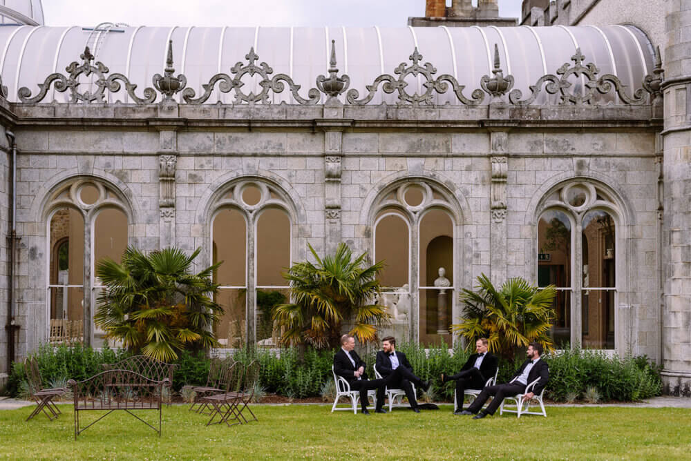 Colourful wedding at Killruddery House, Ireland