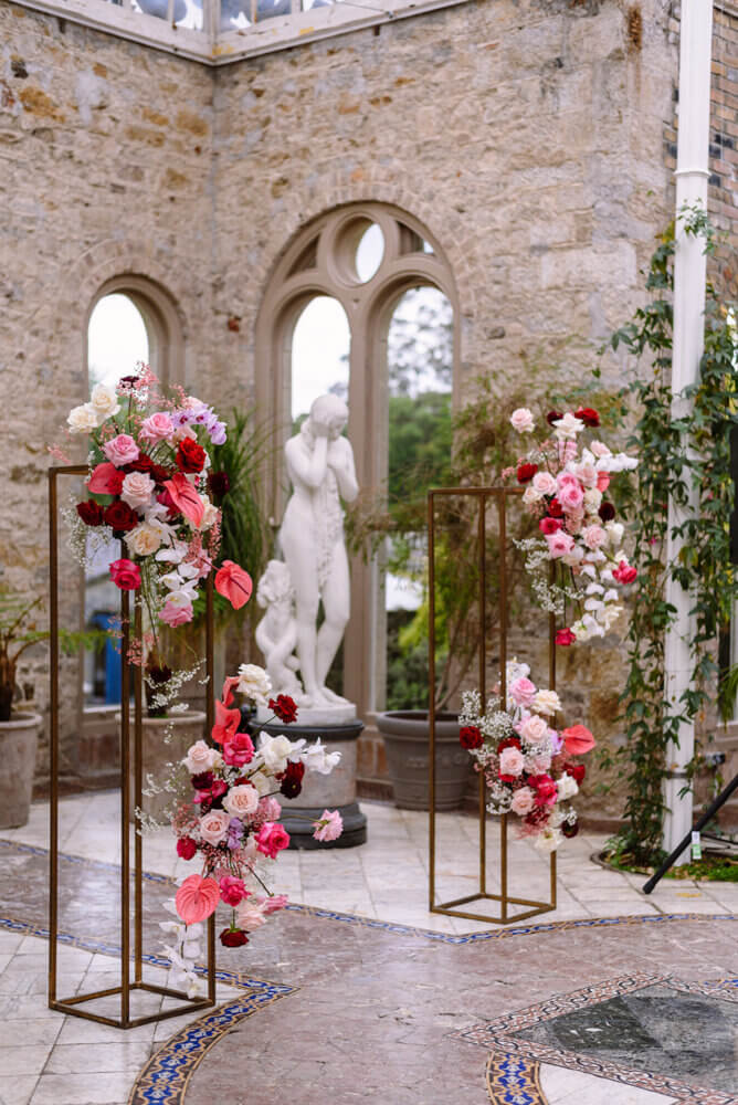 Colourful wedding at Killruddery House, Ireland
