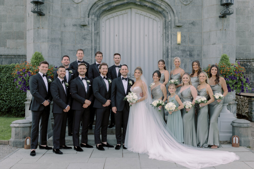 American Irish wedding at Dromoland Castle