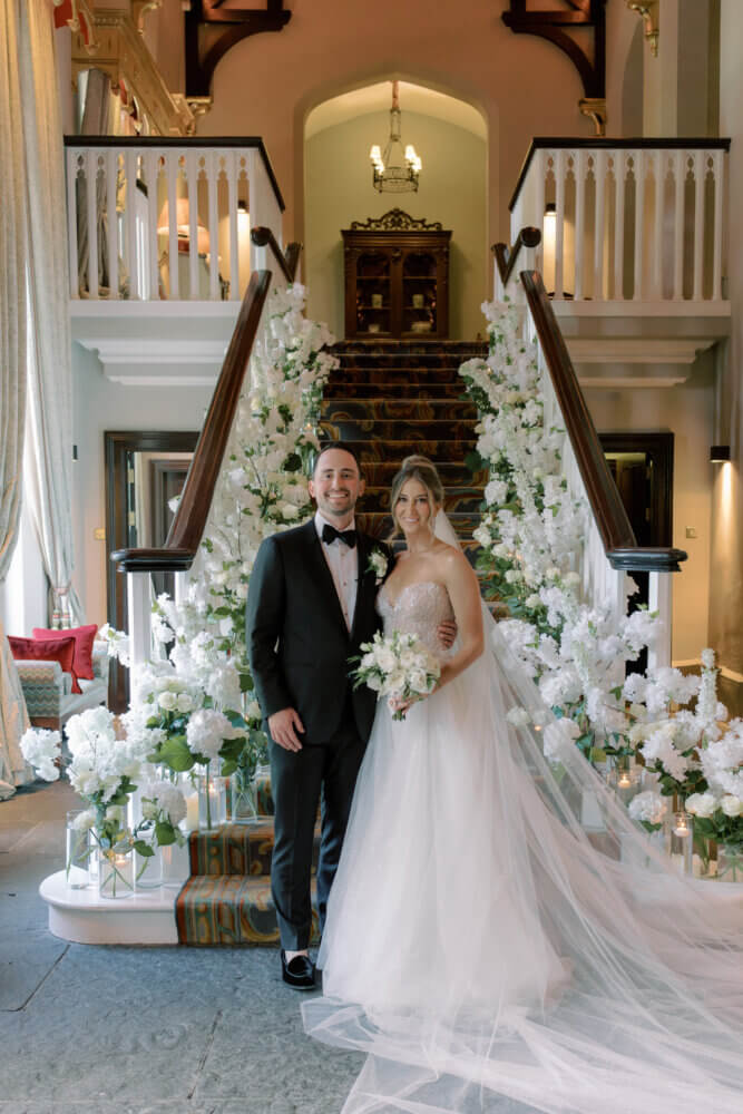 American Irish wedding at Dromoland Castle